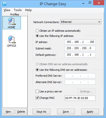 Windows 7 IP Change Easy 3.2 full